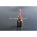 Dropping Bottle Amber Glass dengan Ground-in Pipette and Latex Rubber Nipple